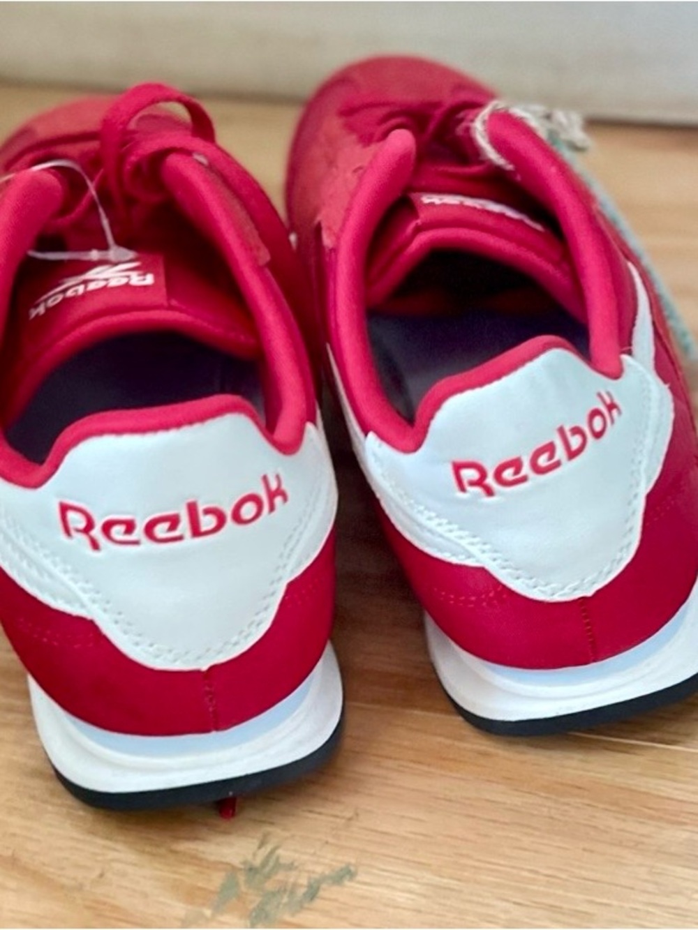 Reebok Red and White Low-Top Sneakers with Ortholite Footbed - Picture 5 of 6